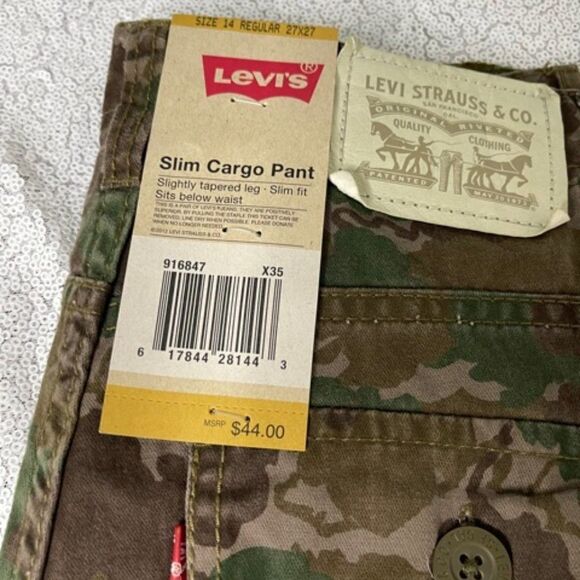 Levi's Straus 511 Slim Reg Cargo Pant  NWT - Picture 1 of 4